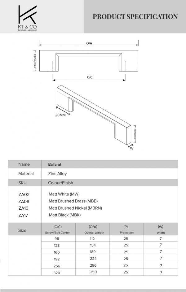Kitchen drawer handles slimline ballarat - Image 2