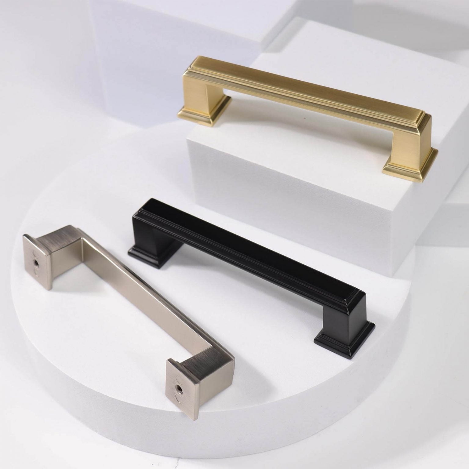 Kitchen handles hampton style Melton Matt black / brass / nickel