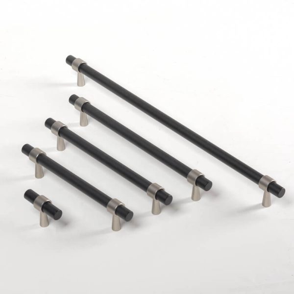 KT&CO Kitchen handles pull matte black Nickel Byron Bay