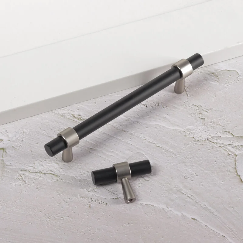 KT&CO Kitchen handles pull matte black Nickel Byron Bay - Image 2