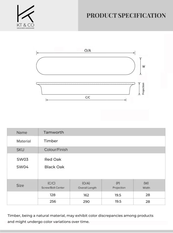 Kitchen timber drawer pull handles tamworth - Image 2
