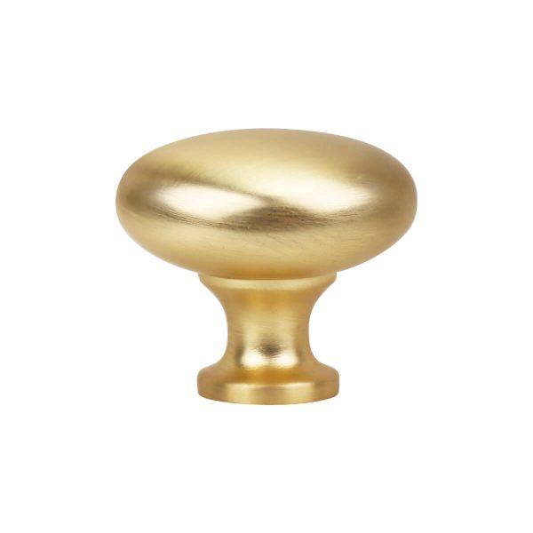 Kitchen drawer knobs round mushroom matt black / brushed nickel / brass - Image 3