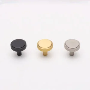 Kitchen drawer Knurled knobs round brass / nickel / black / antique Brass