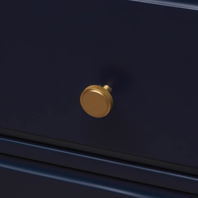 Kitchen drawer Knurled knobs round brass / nickel / black / antique Brass - Image 4