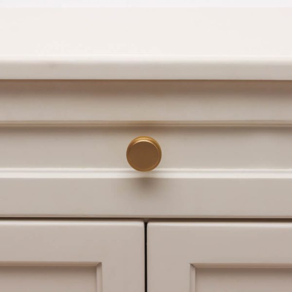 Kitchen drawer Knurled knobs round brass / nickel / black / antique Brass - Image 5