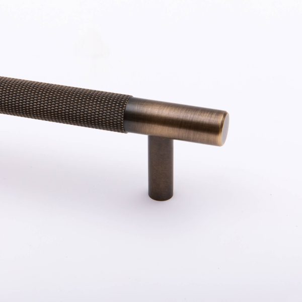Kitchen Knurled handles solid Brass /aged antique brass Tallow Beach - Image 11