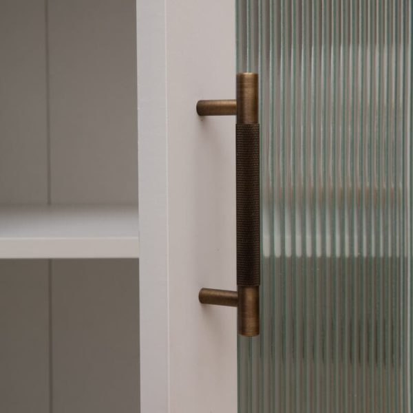 Kitchen Knurled handles solid Brass /aged antique brass Tallow Beach - Image 6