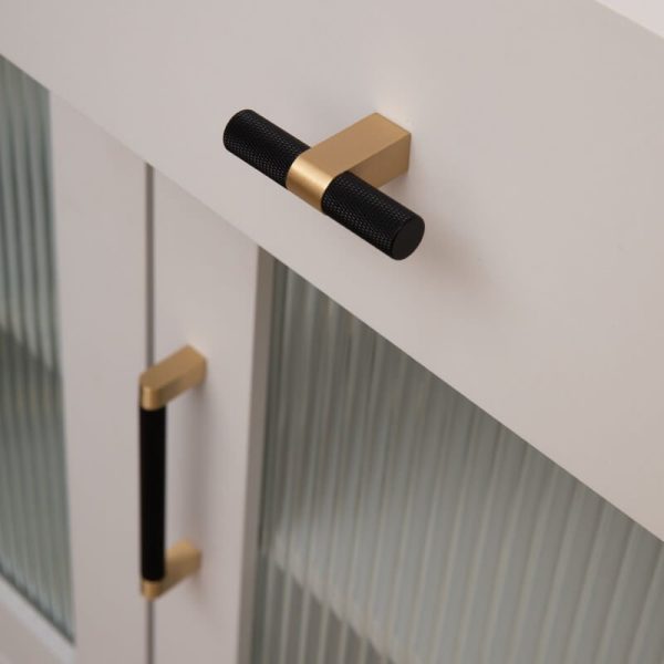 KT&CO Kitchen drawer handles matte black Brass Vaucluse - Image 4