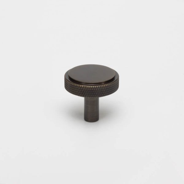 Kitchen drawer Knurled knobs round brass / nickel / black / antique Brass - Image 10