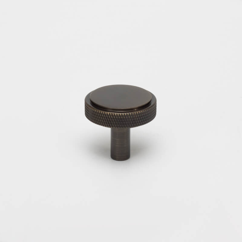 Kitchen drawer Knurled knobs round brass / nickel / black / antique Brass - Image 10