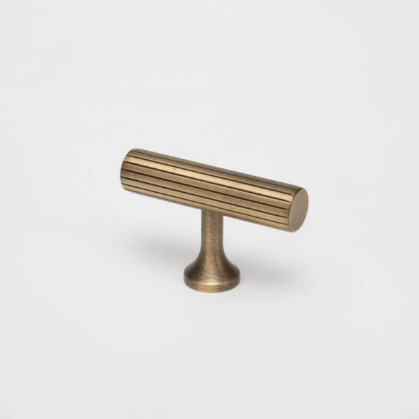 KT&CO Kitchen cabinet handles antique aged brass Rose Bay - Image 3
