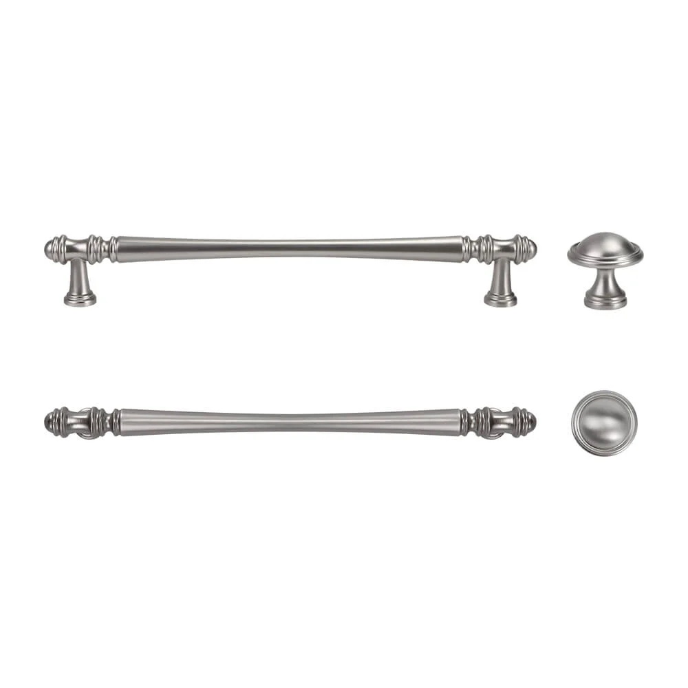 Hampton style kitchen handles Toorak brushed nickel / chrome - Image 2