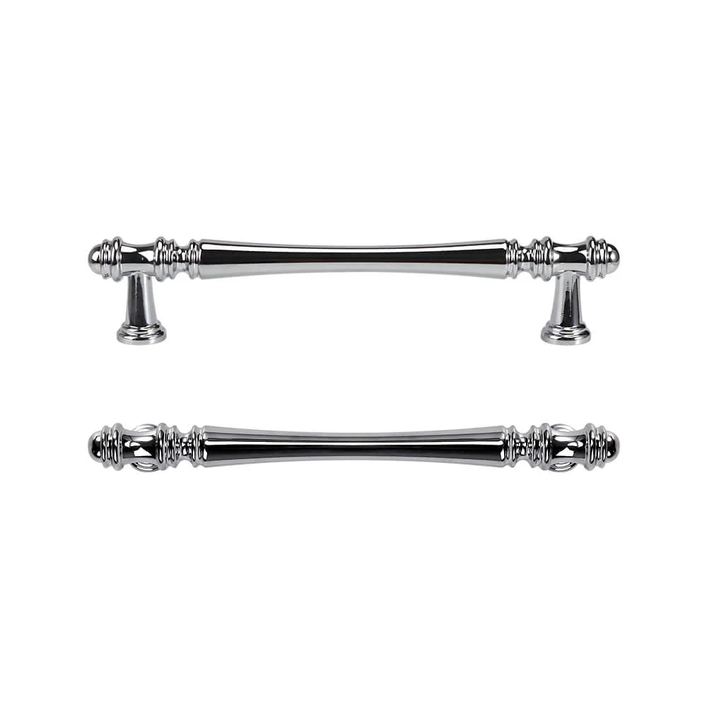 Hampton style kitchen handles Toorak brushed nickel / chrome - Image 3
