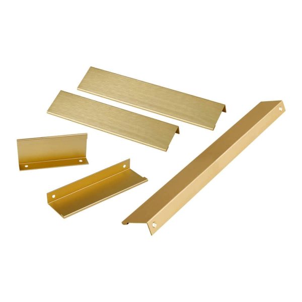 KT&CO Kitchen finger lip pull handle brass Lucky bay