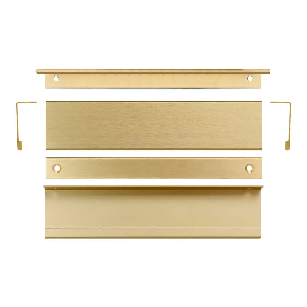 KT&CO Kitchen finger lip pull handle brass Lucky bay - Image 4