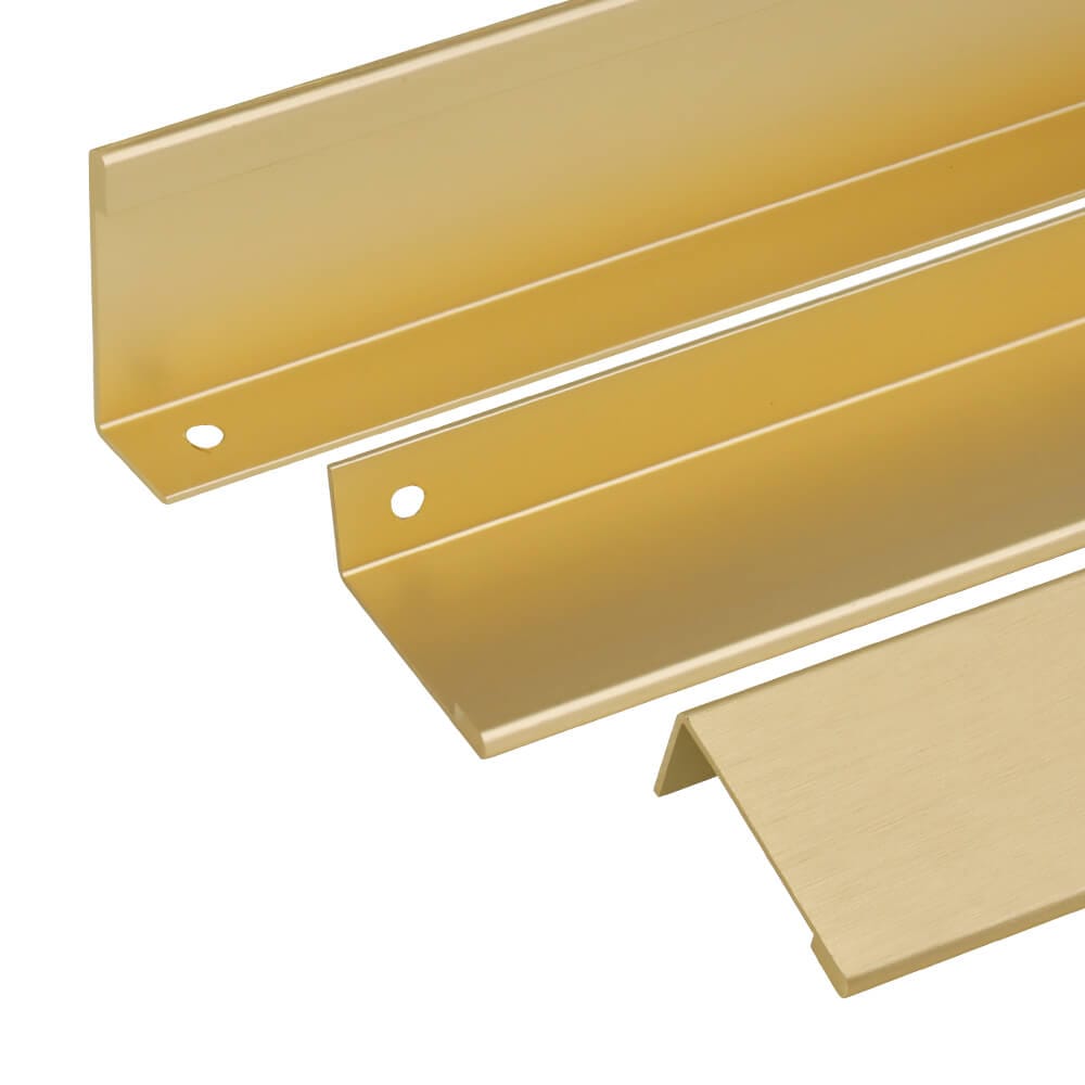 KT&CO Kitchen finger lip pull handle brass Lucky bay - Image 5