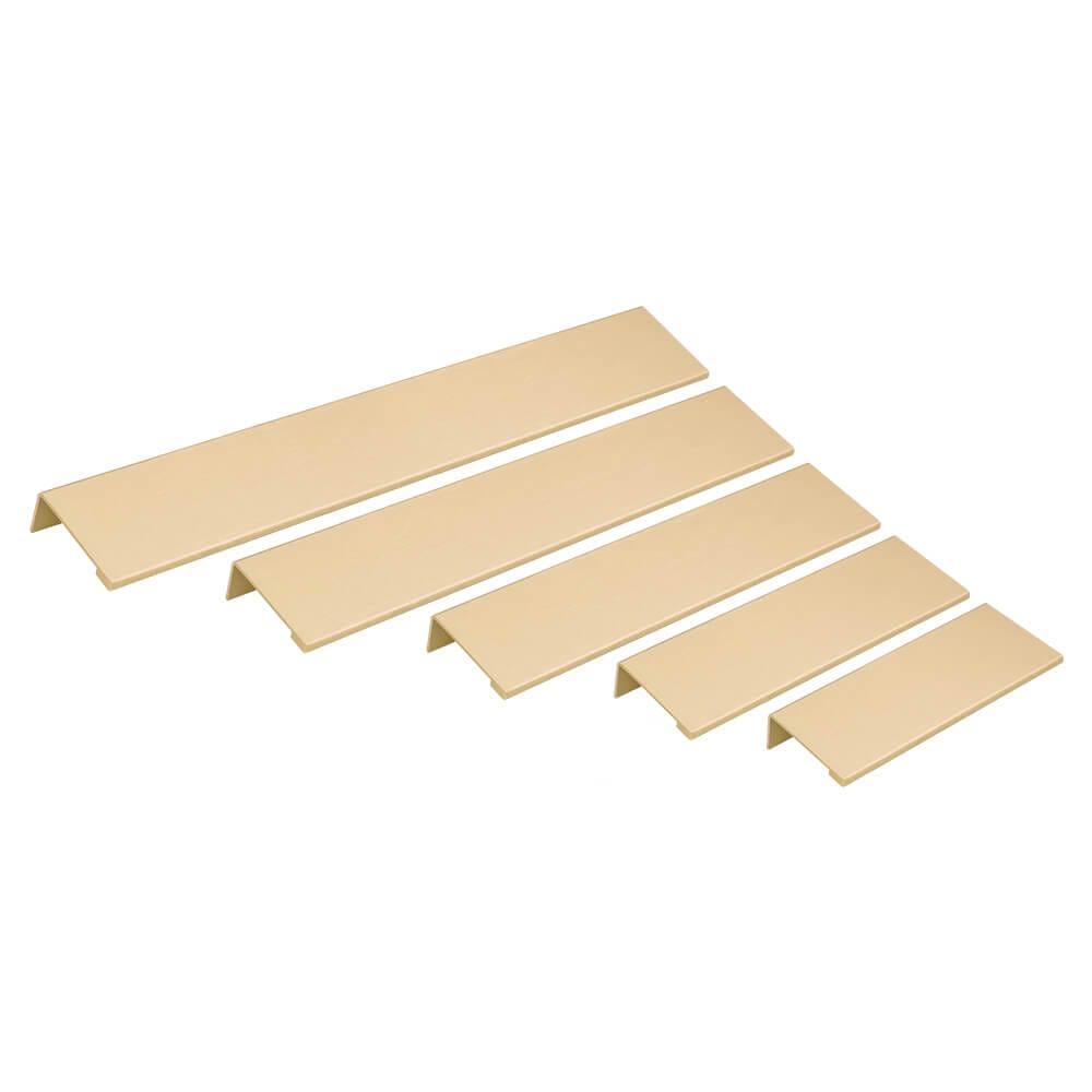 KT&CO Kitchen finger lip pull handle brass Lucky bay